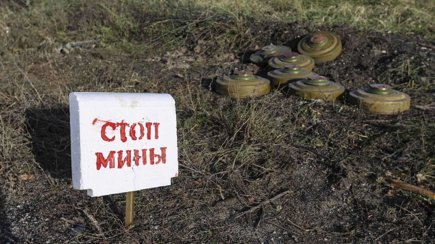 Minas en Ucrania. (Reuters)