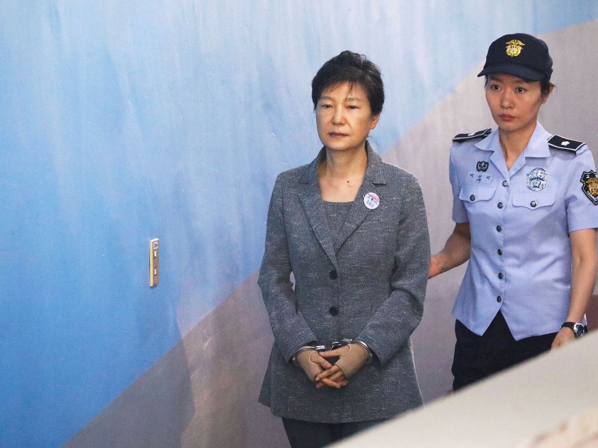 Foto: Park Geun Hye en 2017, a la llegada a un juicio. (Reuters/ Kim Hong-Ji)