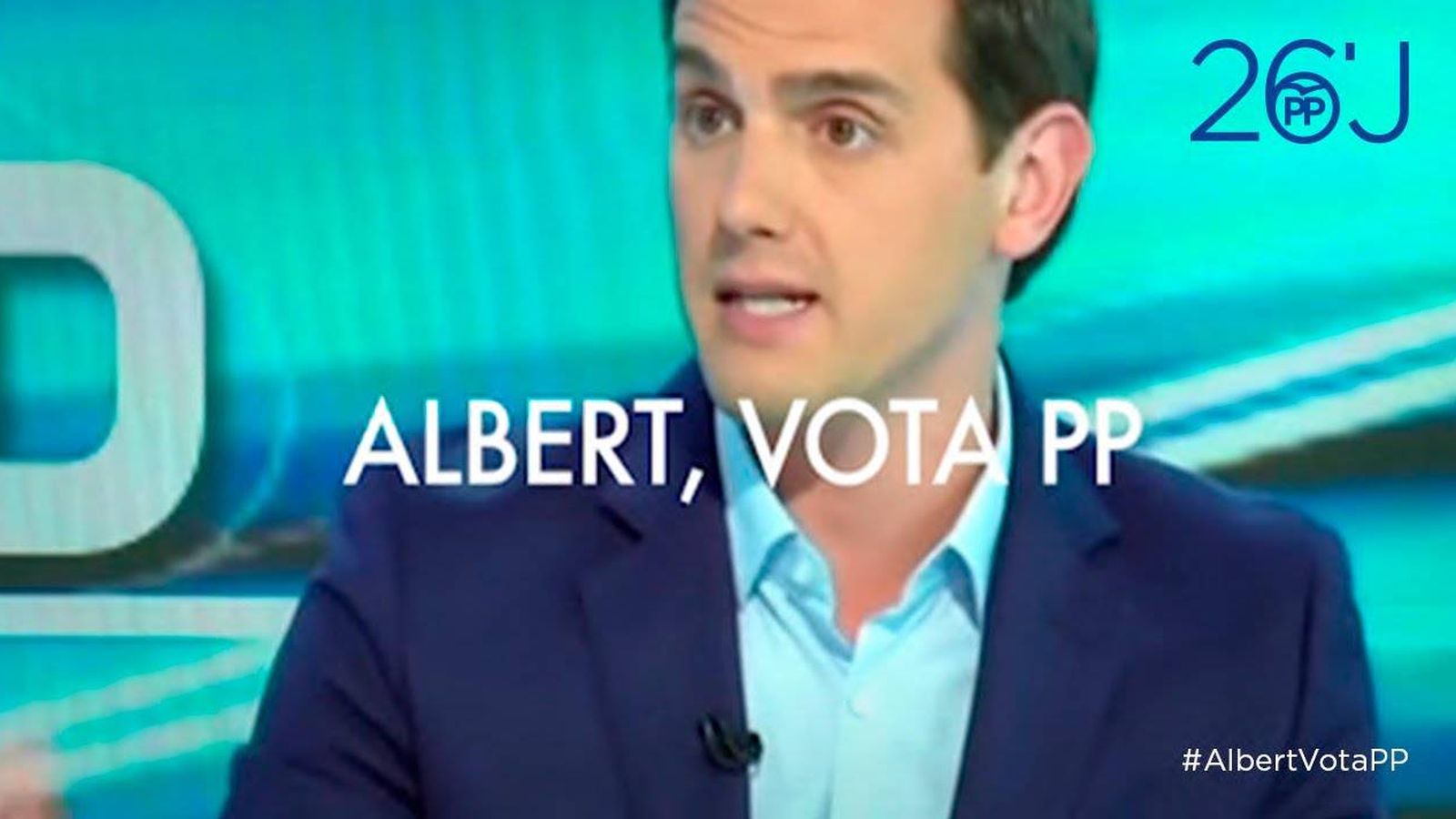 Foto: Captura de pantalla del nuevo vídeo del PP pidiendo el voto a Albert Rivera