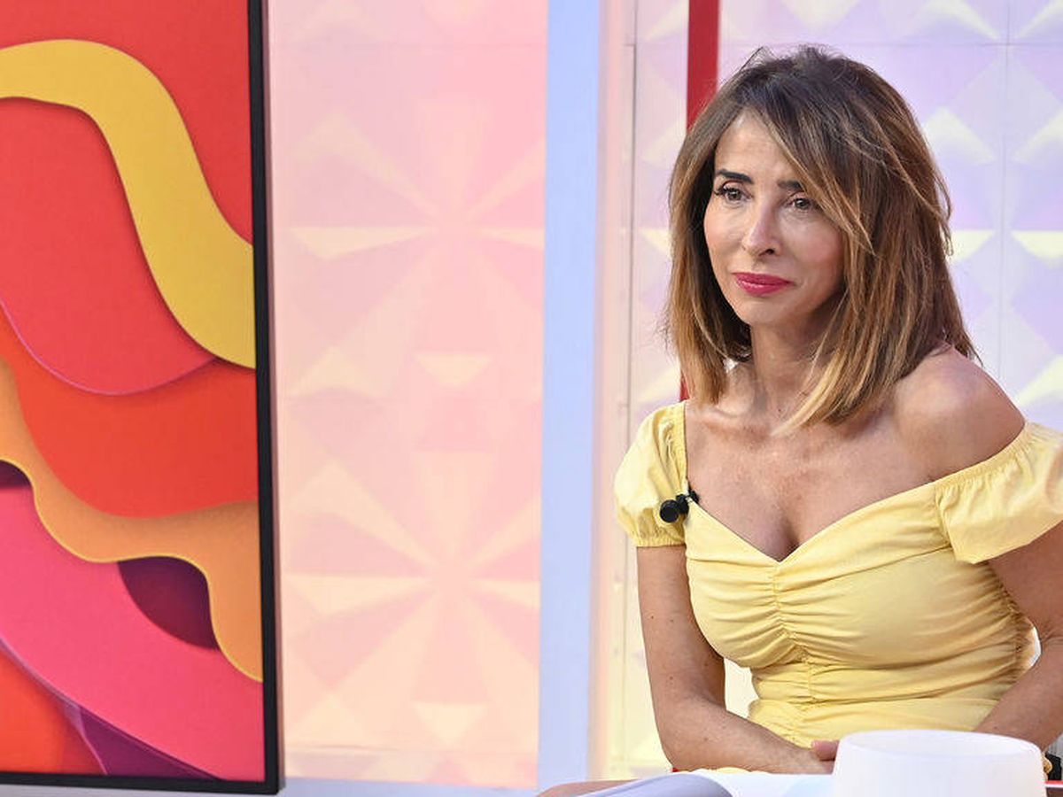 Foto: María Patiño, presentadora de 'Socialité'. (Telecinco)