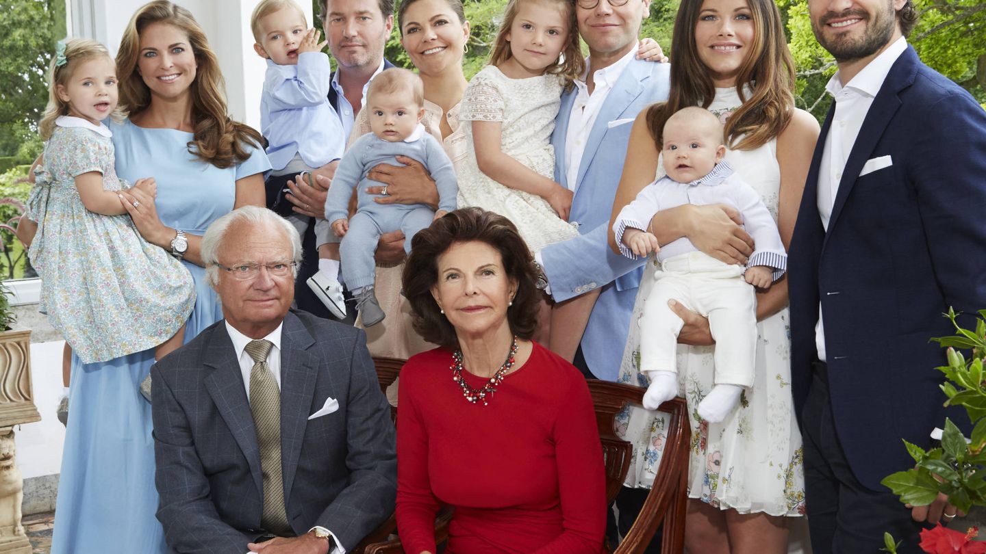  La familia real sueca al completo.