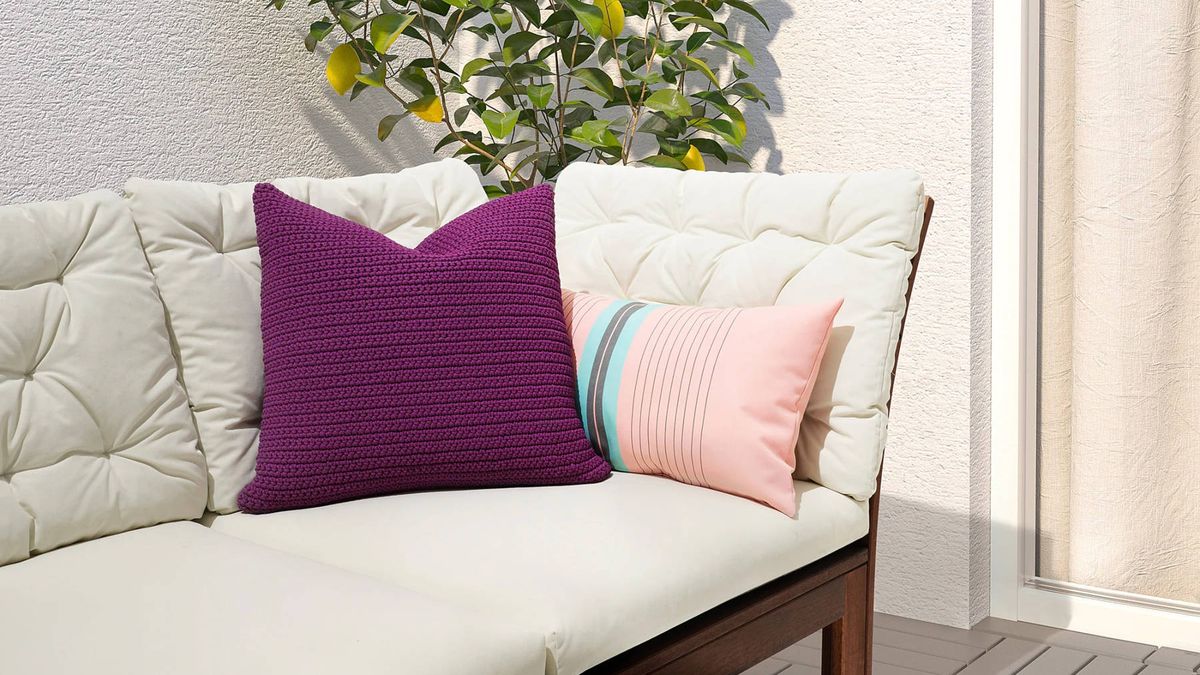 Textiles de exterior de Ikea y Maisons du Monde para una terraza de lujo