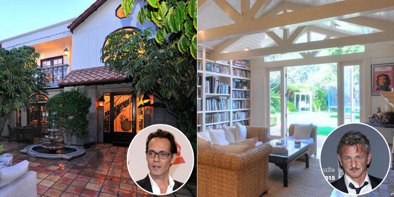 Foto: Marc Anthony y Sean Penn ponen a la venta sus mansiones de Los Ángeles (Montaje: Vanitatis)