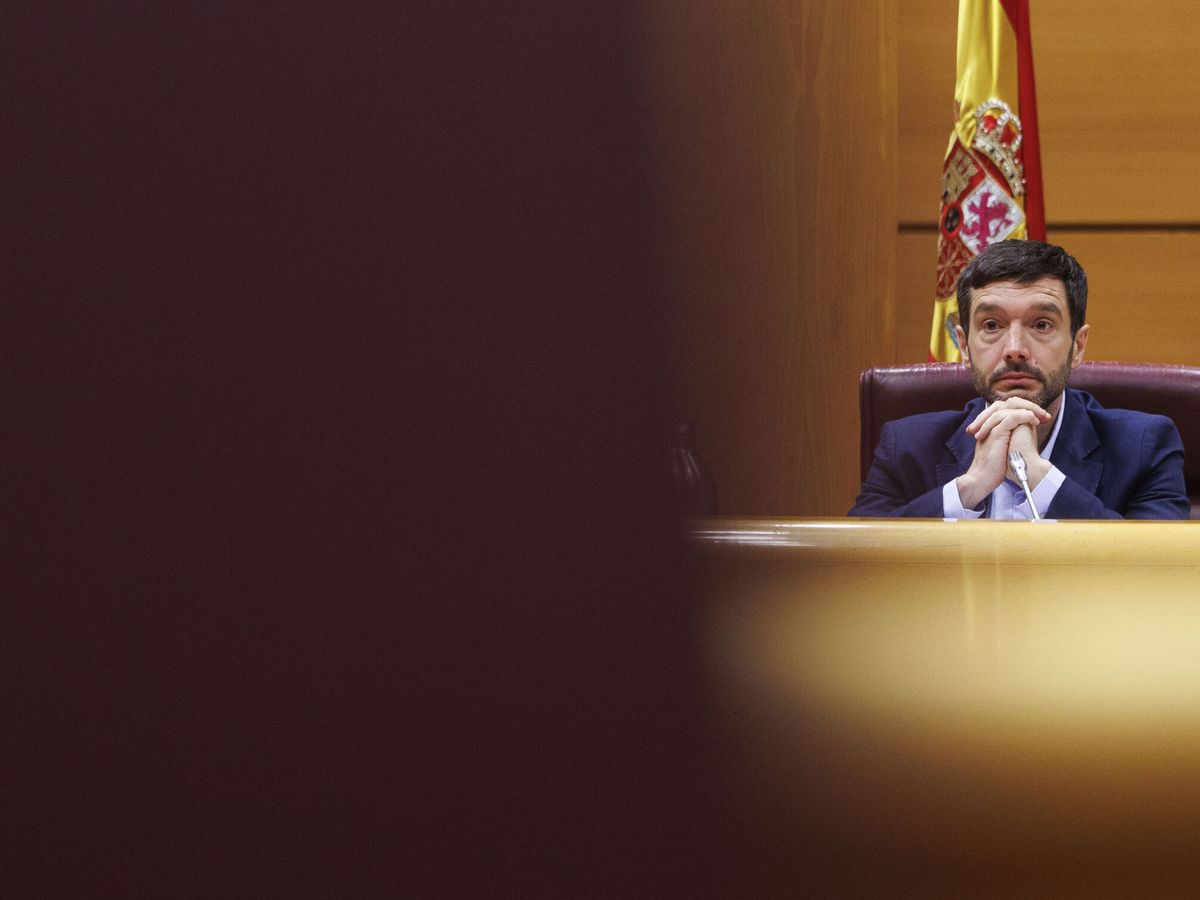 Foto: El ministro de Derechos Sociales, Pablo Bustinduy, en el Senado. (EFE/Sergio Pérez)