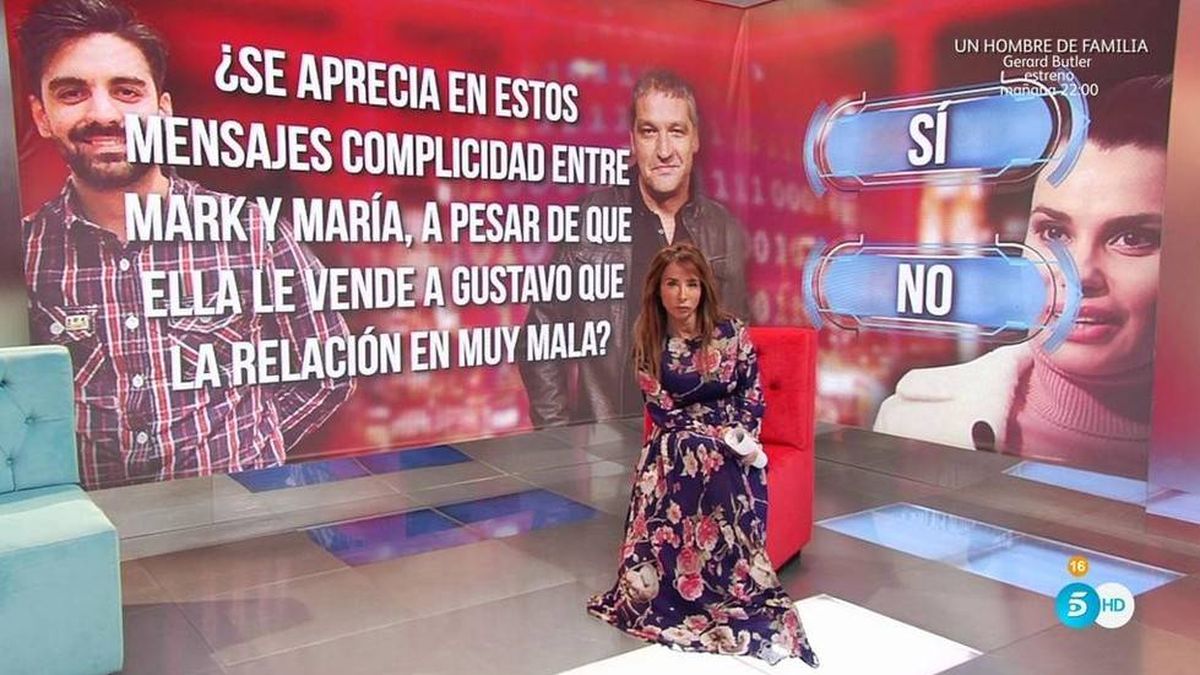 María Patiño desvela los comprometidos mensajes de Mark y Lapiedra