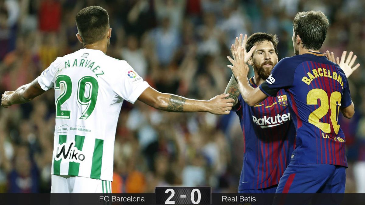 El Barcelona respira hondo, Messi se estrella tres veces contra los postes