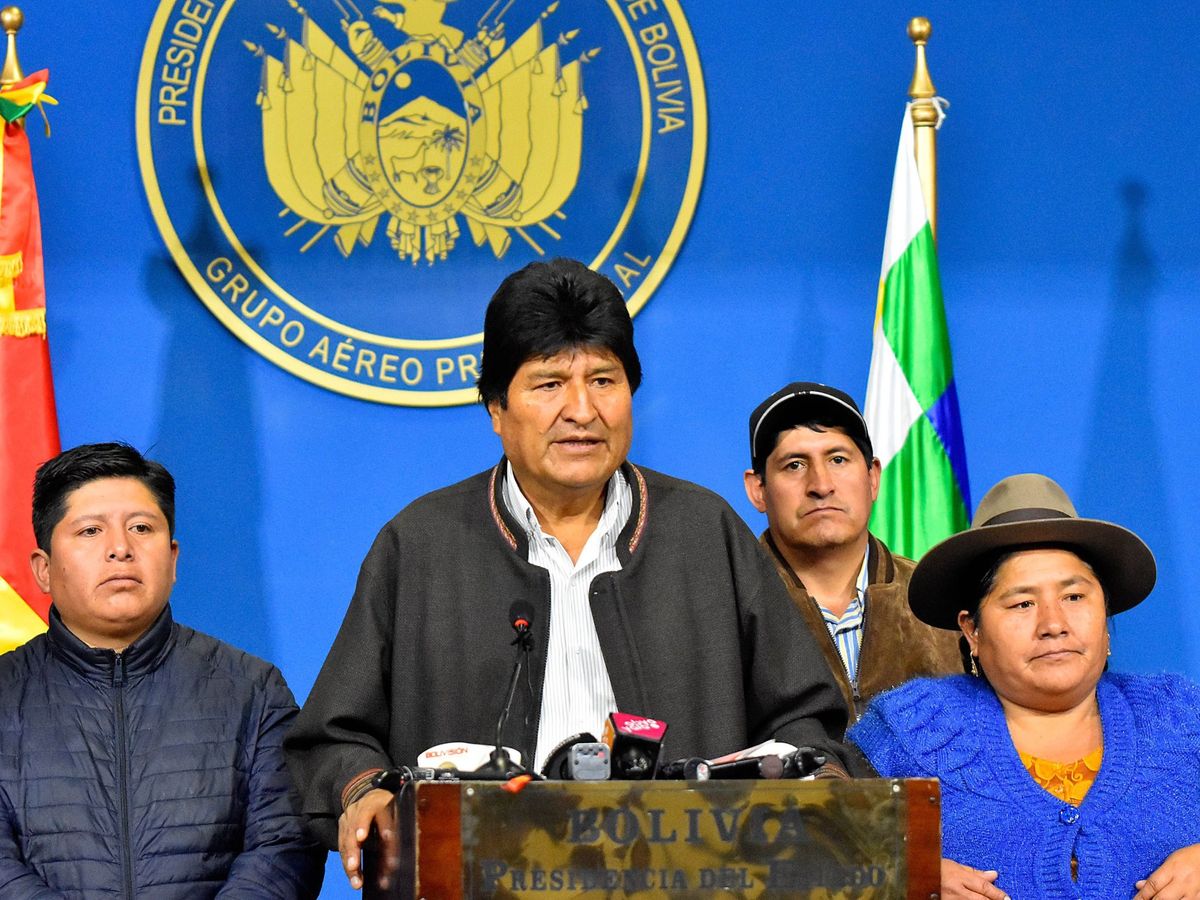 Foto: Evo Morales dimite. (EFE)
