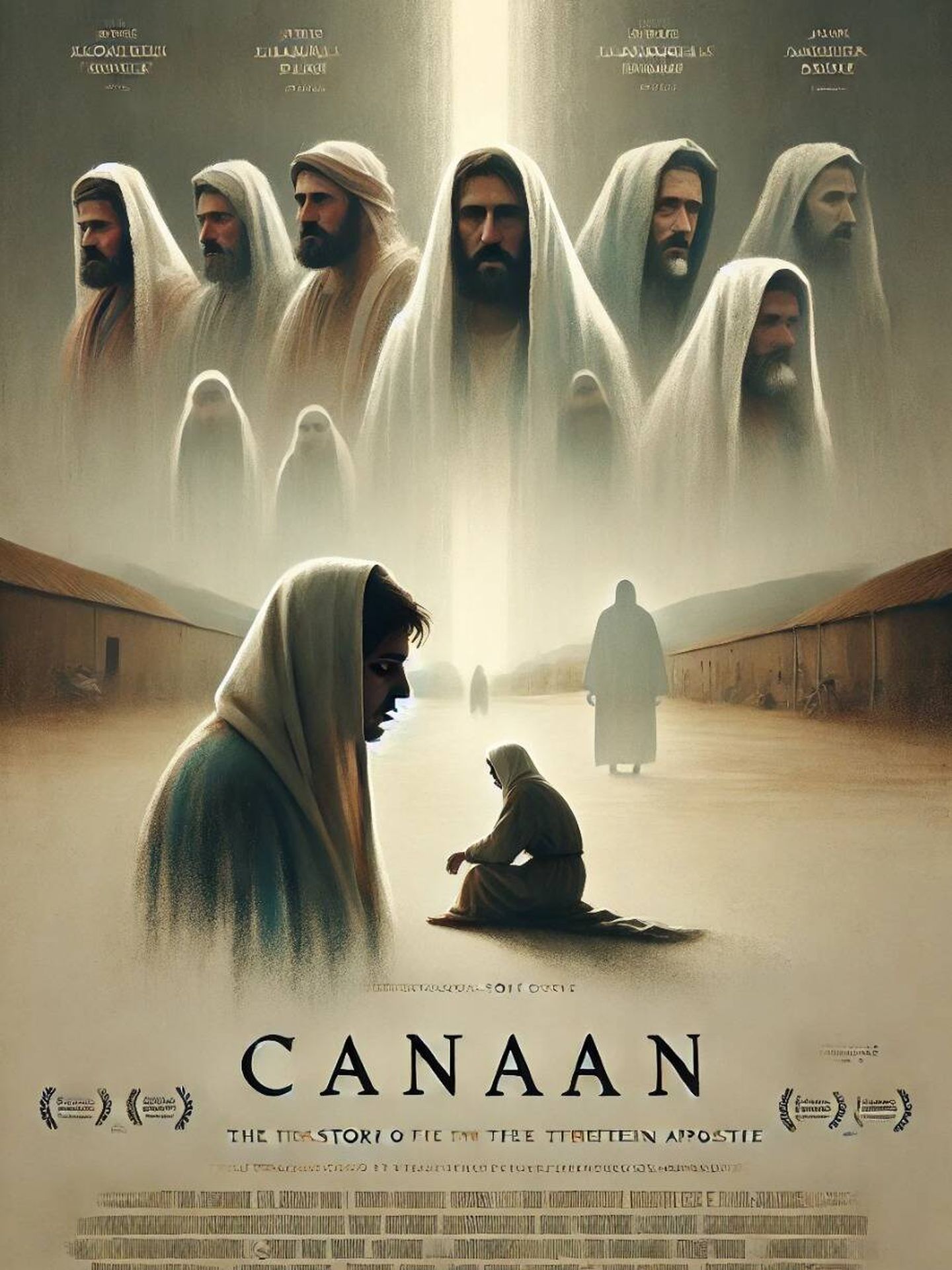 Cartel de 'Canaán' creado por ChatGPT con la sinopsis del filme. 