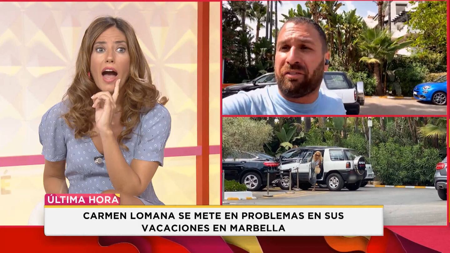 Jordi Martín informa a Nuria Marín del supuesto incidente. (Mediaset)