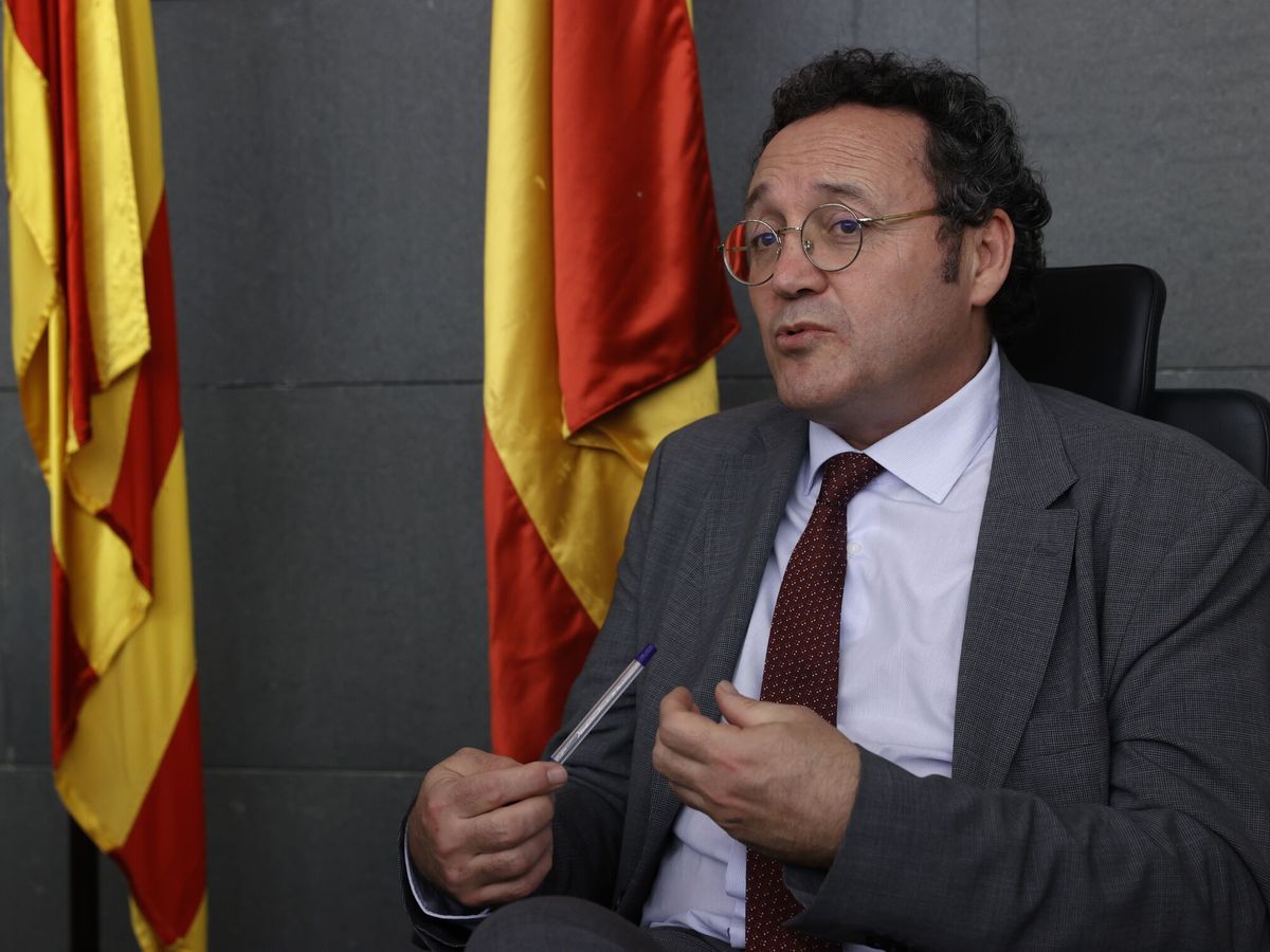 Foto: El fiscal general del Estado, Álvaro García Ortiz, momentos antes de presidir la Junta de Fiscales del pasado febrero. (EFE / Toni Albir)
