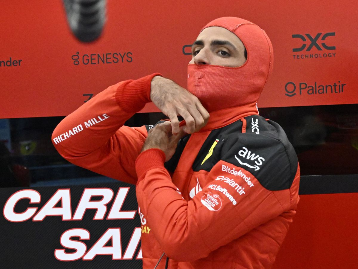 Foto: Sainz saldrá cuarto el domingo, con un Ferrari mejorado. (Scuderia Ferrari)