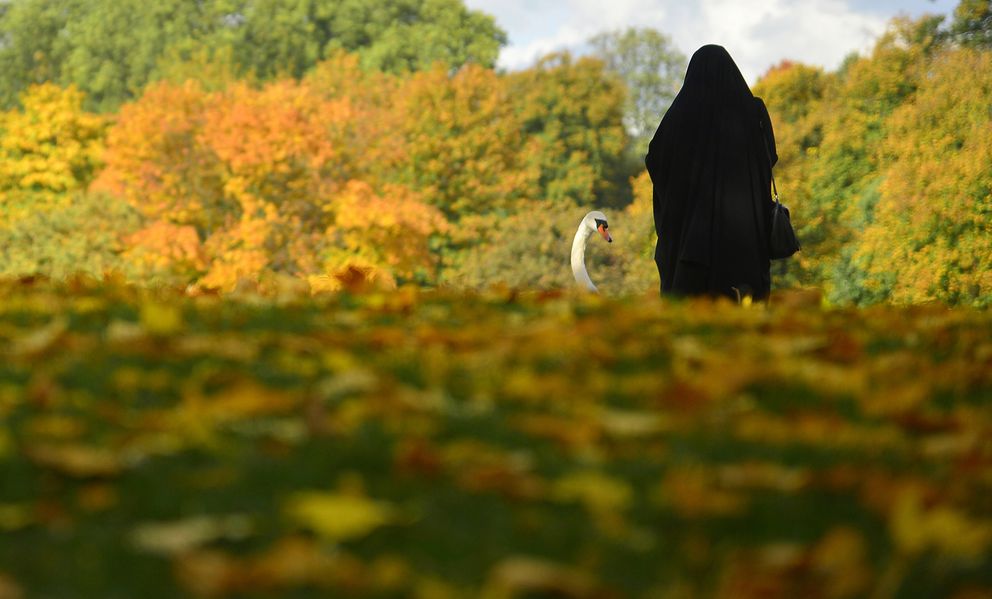 Una mujer musulmana pasea por Hyde Park, en el centro de Londres (Reuters).