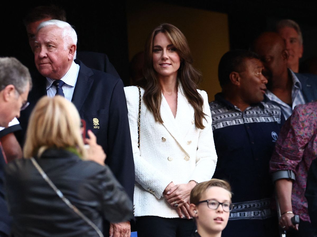 Foto: Kate Middleton, durante un partido de rugby en Francia. (Reuters/Stephanie Lecocq)