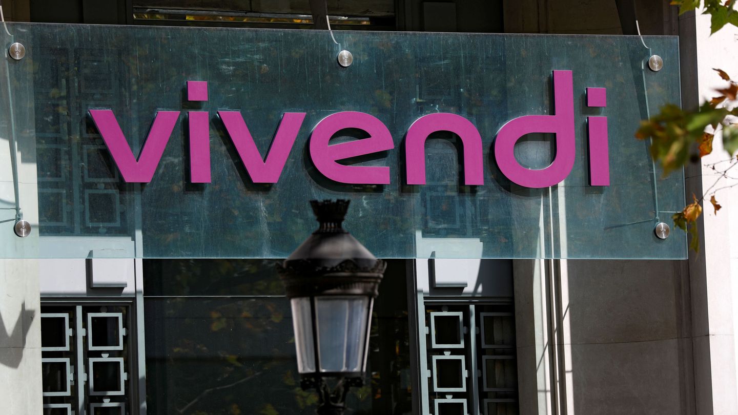 Logotipo de la empresa Vivendi, en una fachada. (Reuters)