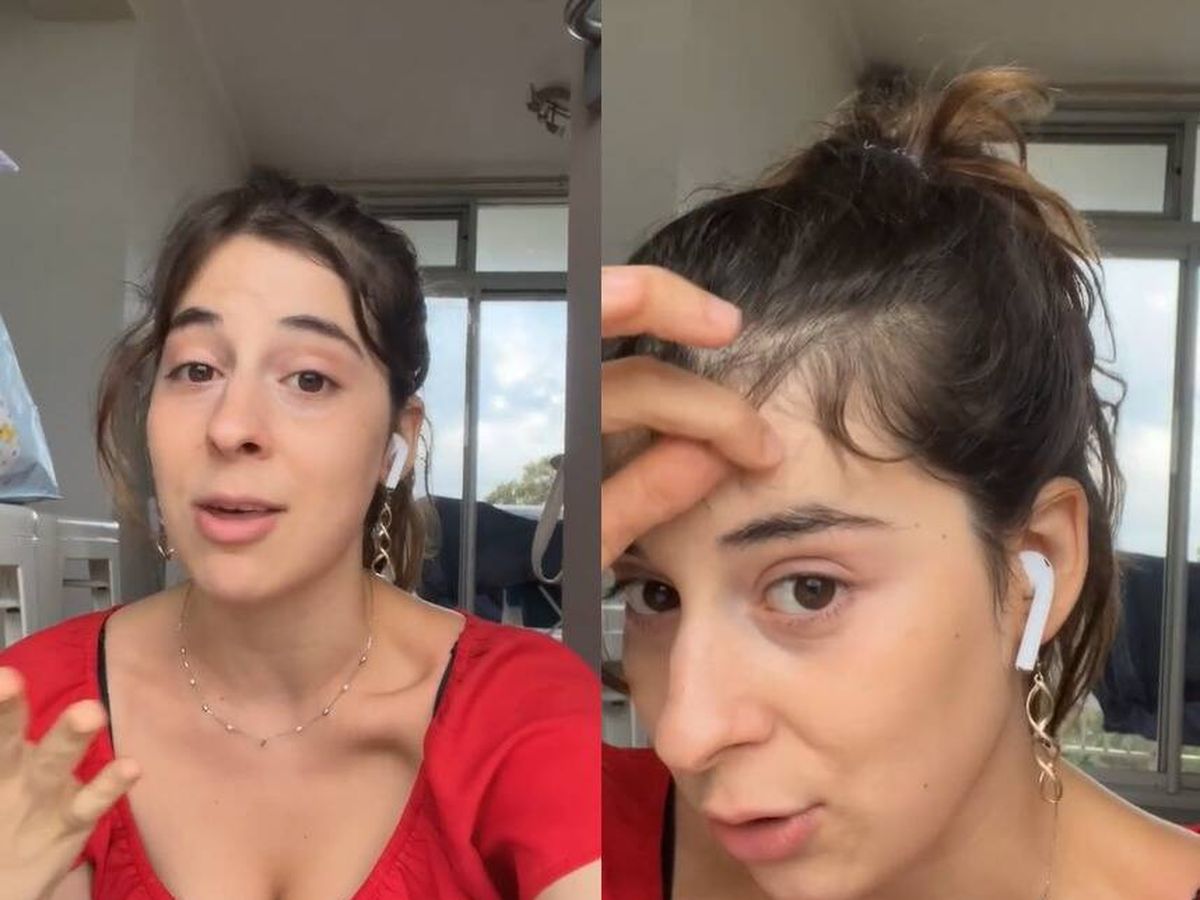 Foto: Una chica de España se muda a Australia y lo que le pasa en el pelo deja atónitas a las redes (TikTok/@carmeniri)