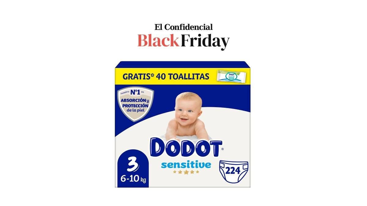 ¡Gran oferta! Pañales Dodot Bebé Sensitive Talla 3 con 40 toallitas gratis, ¡ahorra un 30%!