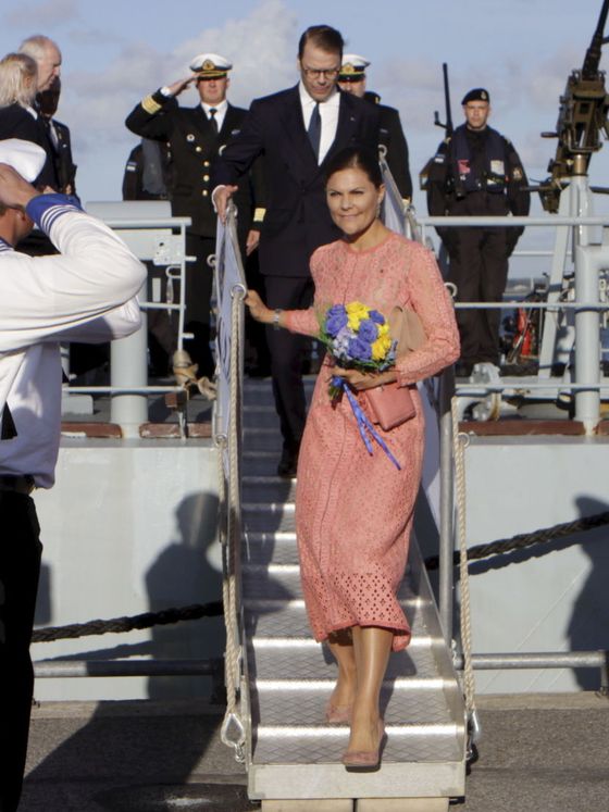 La princesa Victoria de Suecia, en su visita de Estado a Estonia. (EFE/Kalnina)