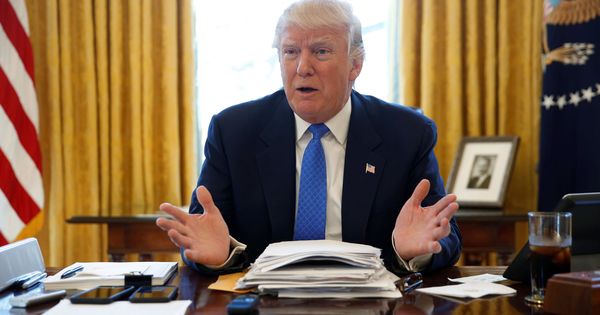 Foto: El presidente de Estados Unidos, Donald Trump, en el despacho oval. (Reuters)