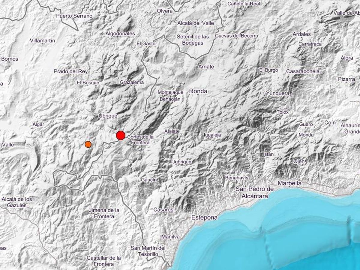 Foto: Un terremoto con epicentro en Ubrique se deja sentir en Cádiz, Málaga y Sevilla (IGN)
