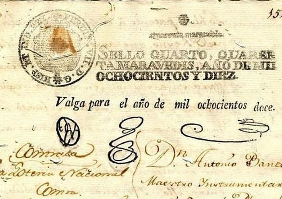 Foto: El documento que acreditaba la innovadora fórmula del nuevo sorteo de la Lotería en Cádiz