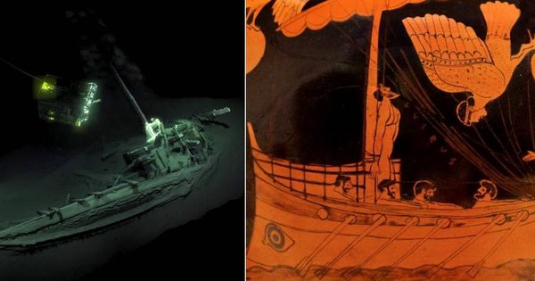 Foto: El barco encontrado es idéntico al de la escena de Ulises y las sirenas