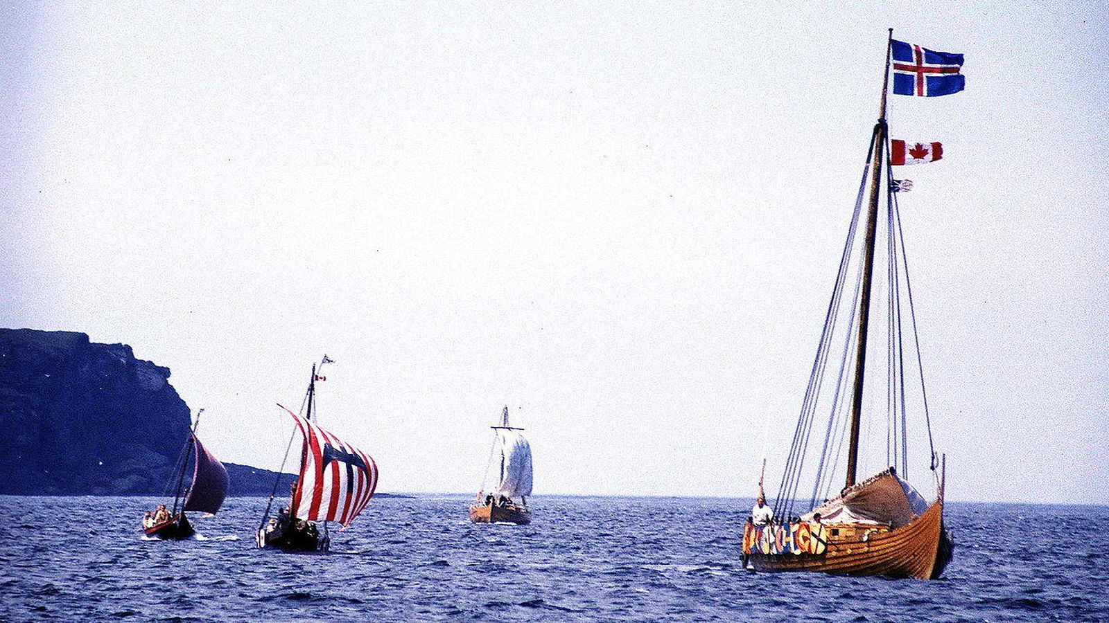 Foto: Recreación histórica de las embarcaciones vikingas. (Foto:Joyce Hill)