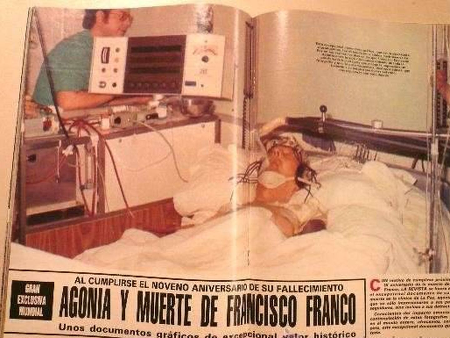Interior del número de 'La Revista' dedicado a la agonía de Franco.