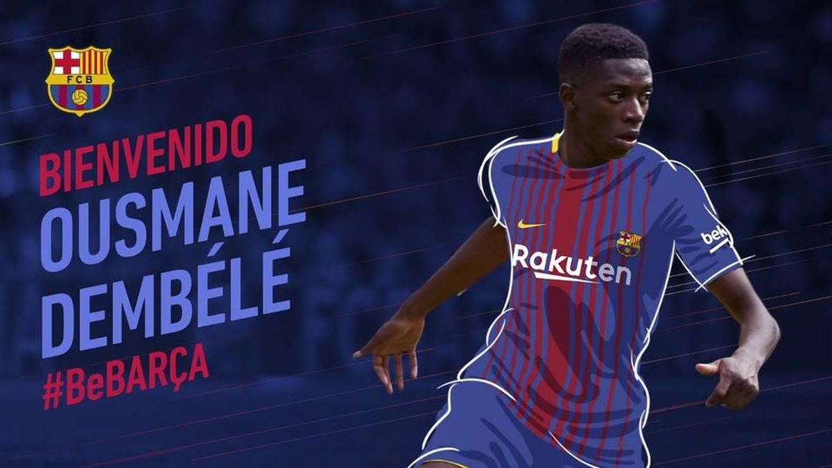 El FC Barcelona anuncia el fichaje de Dembélé, que podría llegar a 145 millones