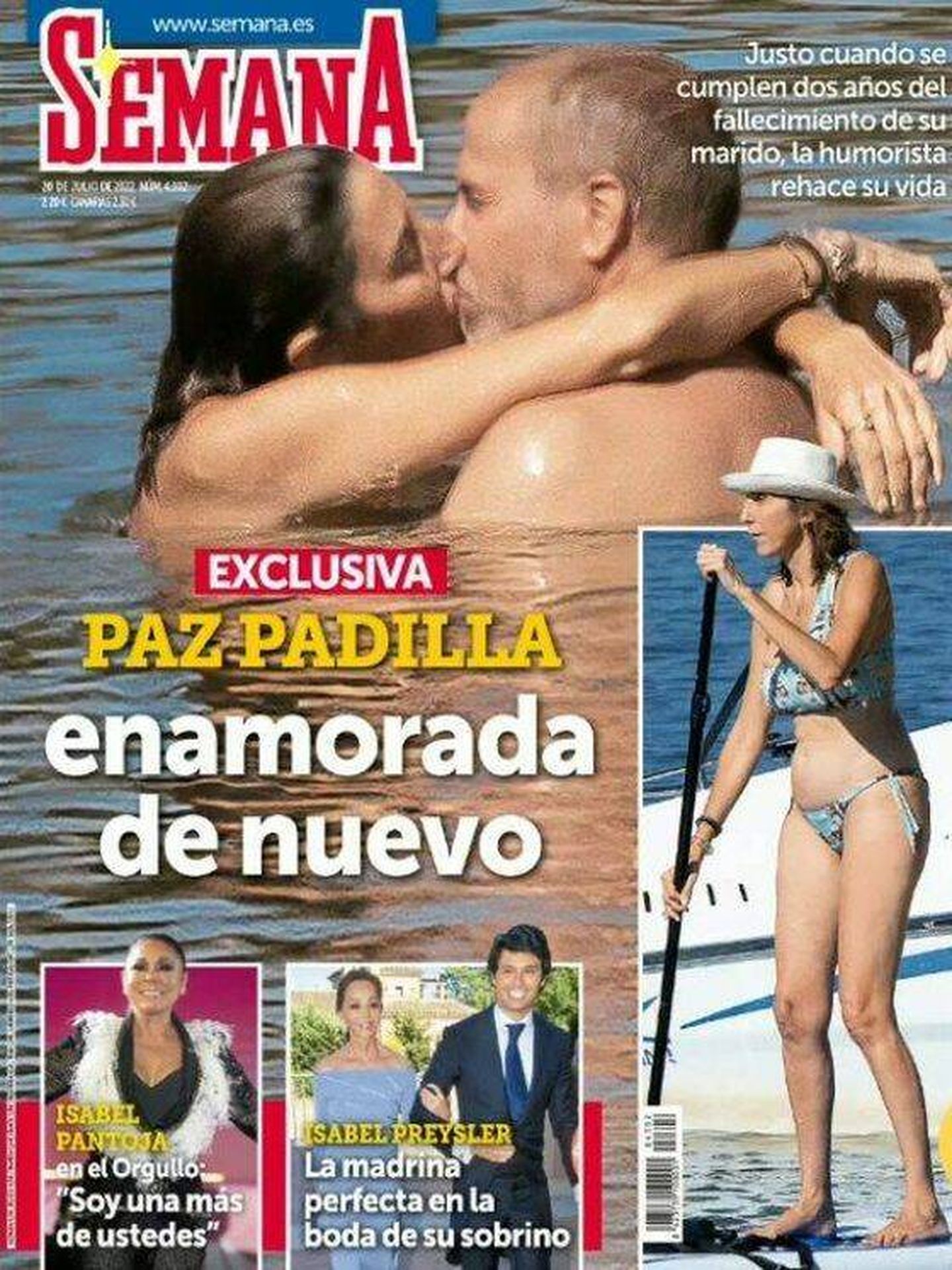 Paz Padilla y Fran Medina, en la portada de 'Semana'.