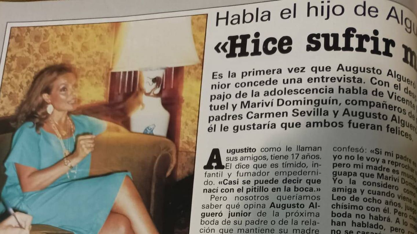 Otra parte de la entrevista de Algueró para la revista 'Tiempo'.