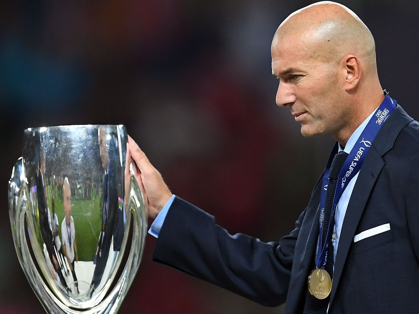 Zidane ganó la cuarta Supercopa de Europa del Real Madrid. (EFE) 