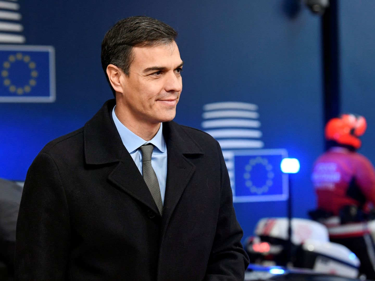 Sánchez a su llegada al Consejo Europeo. (Reuters)