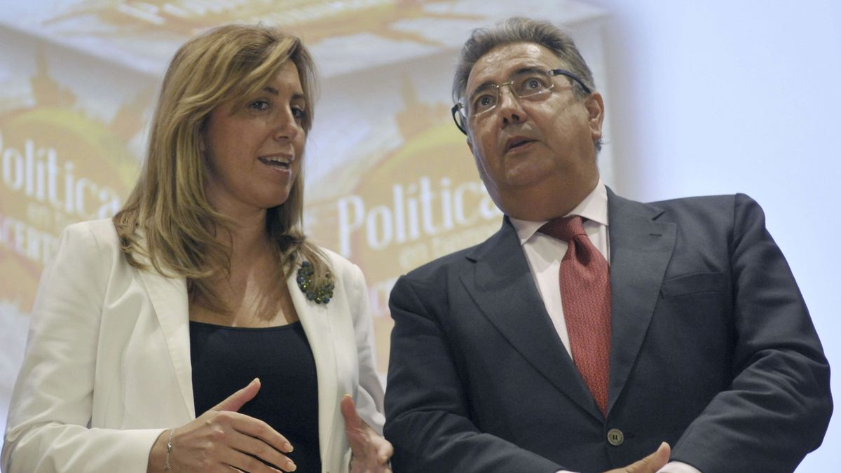 Susana Díaz y Zoido cierran una declaración conjunta para plantar cara a los narcos 