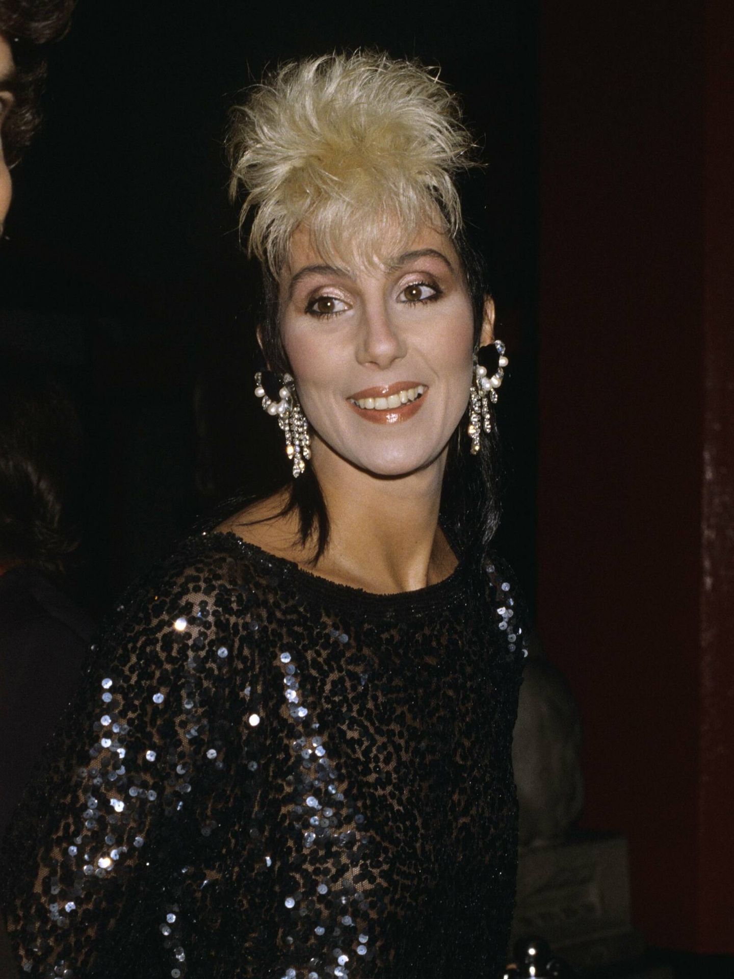 Cher, con un corte de pelo mullet bicolor en 1984. (Cordon Press/Gary Lewis/mptvimages.com)