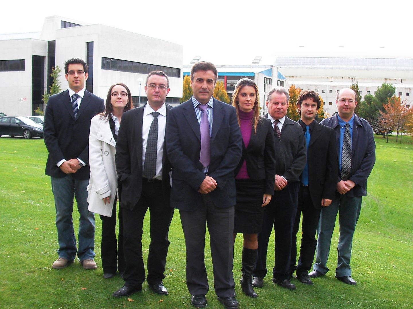 El equipo de trabajo de la universidad navarra, con Pedro Diéguez en el centro, responsable de estas transformaciones. (Fuente: UPNA)