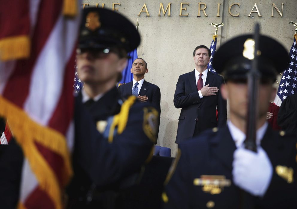 Foto: Barack Obama en la ceremonia de bienvenida del nuevo director del FBI (Reuters).