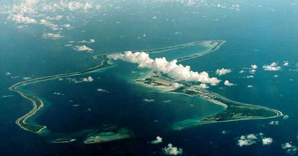Foto: El atalón Diego García, el más grande del archipiélago de Chagos. (Reuters)