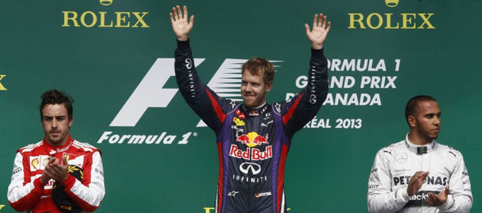 Foto: Vettel gana el GP de Canadá y Alonso remonta hasta el segundo lugar para minimizar daños