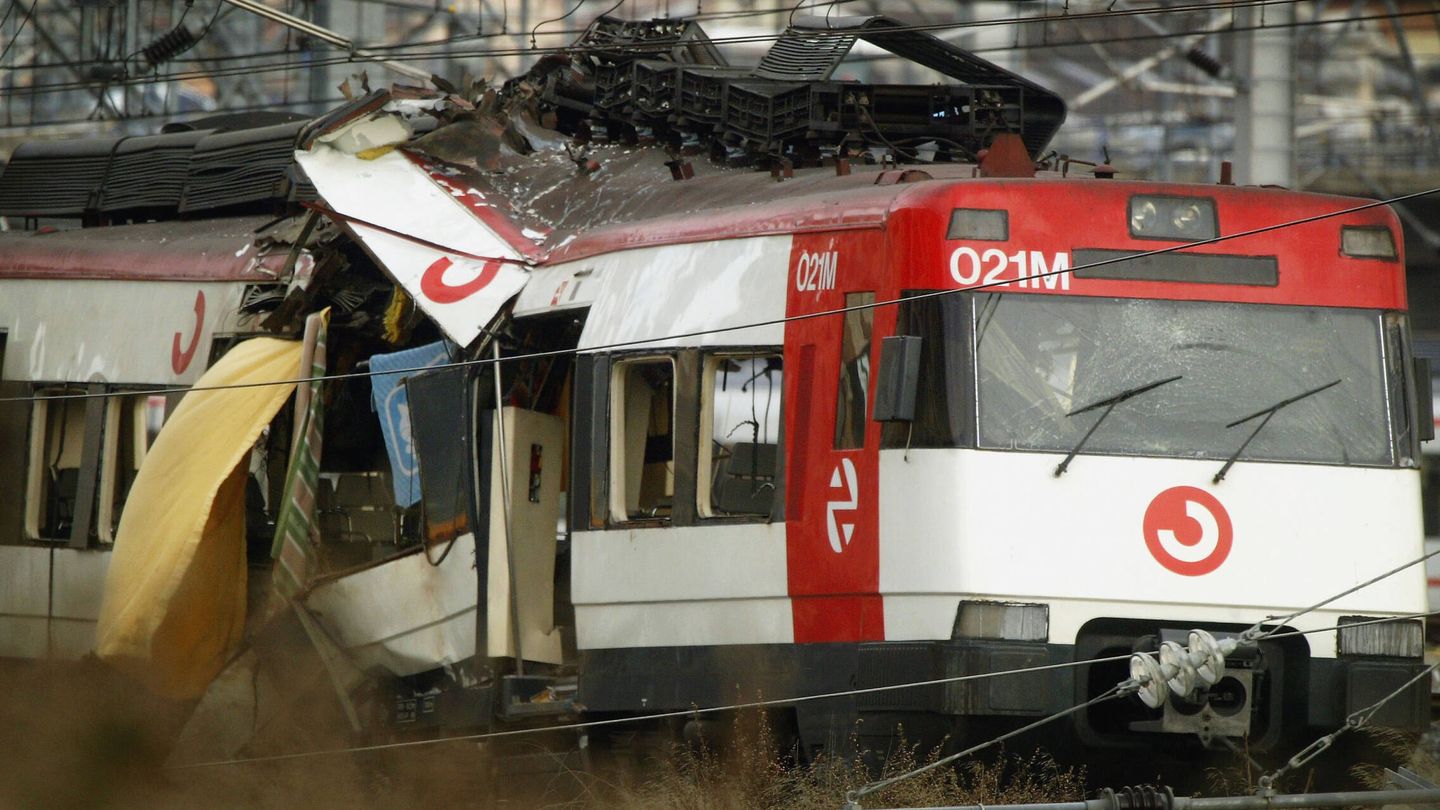 Así quedaron los trenes tras el atentado del 11-M. (Getty Images)