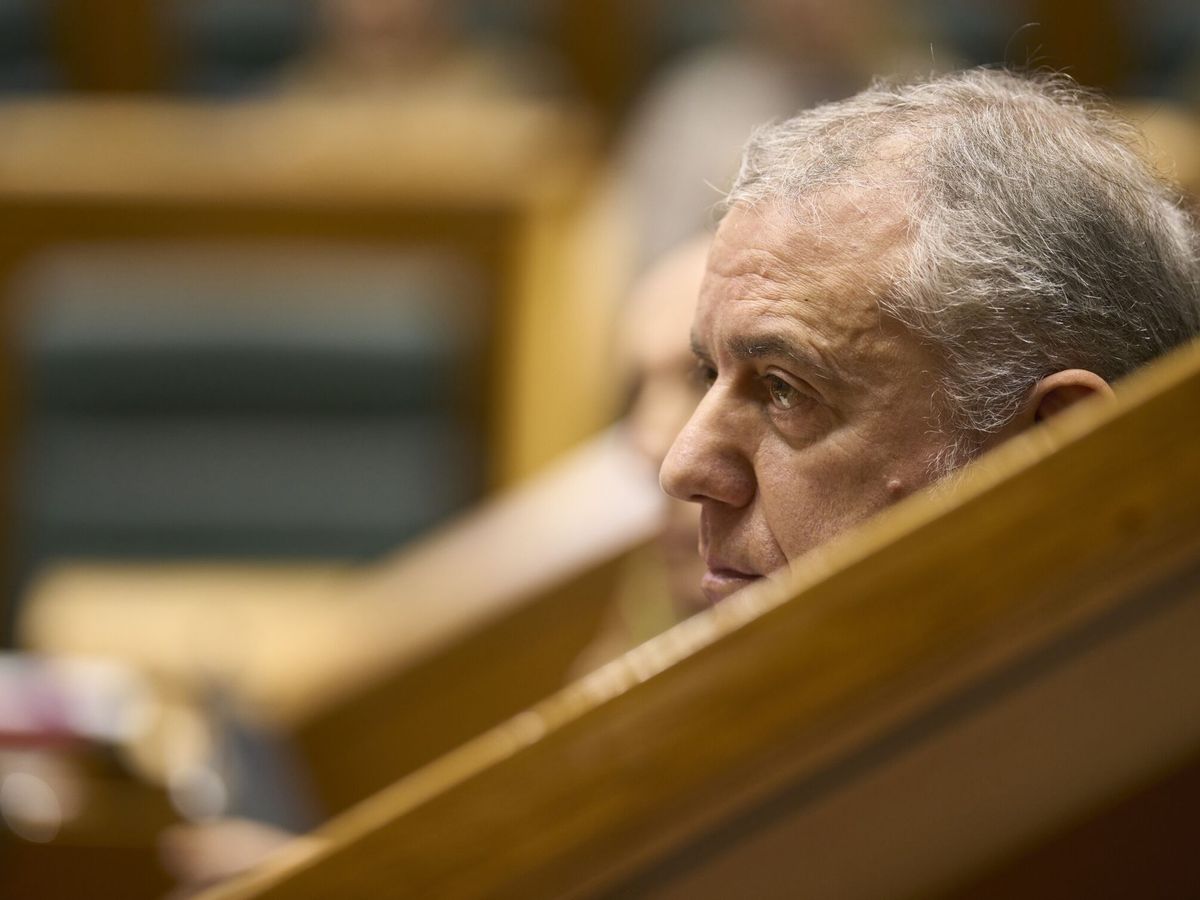 Foto: El 'lehendakari', Iñigo Urkullu, en un pleno en el Parlamento vasco. (EFE/Adrián Ruiz Hierro)