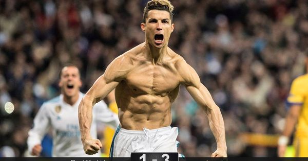 Foto: Como en la final de Lisboa, Cristiano Ronaldo se quitó la camiseta tras marcar el gol que clasificó al Real Madrid para semifinales. (EFE)