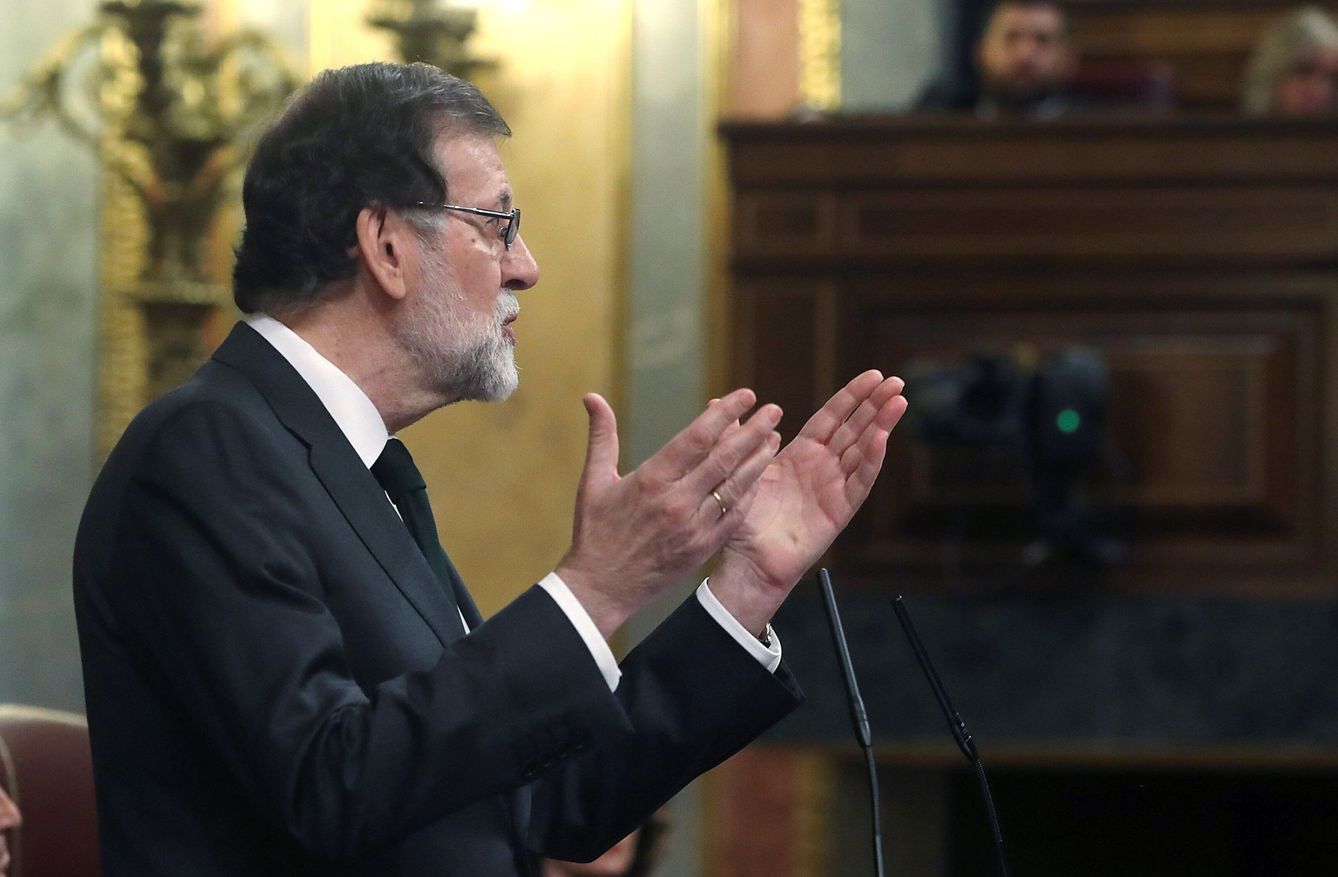 Mariano Rajoy en la moción de censura. (EFE)