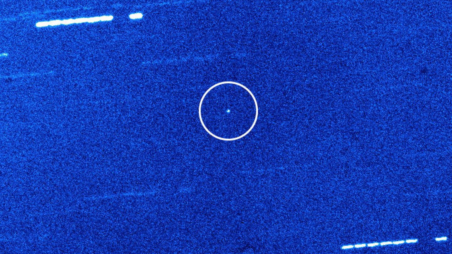Así detectaron los telescopios el objeto en 2017. (EFE)