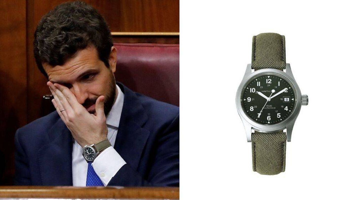 Pablo Casado y su reloj suizo. (EFE/ Cortesía)