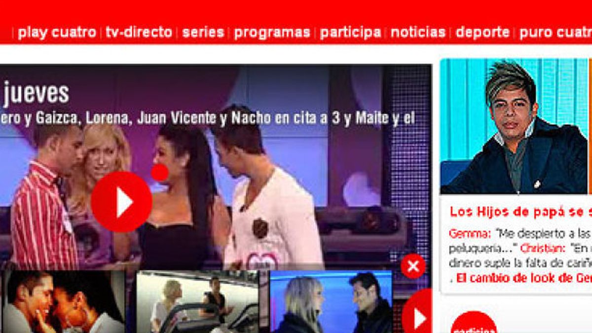Paolo Vasile incumple lo prometido: Telecinco 'contamina' la web de Cuatro