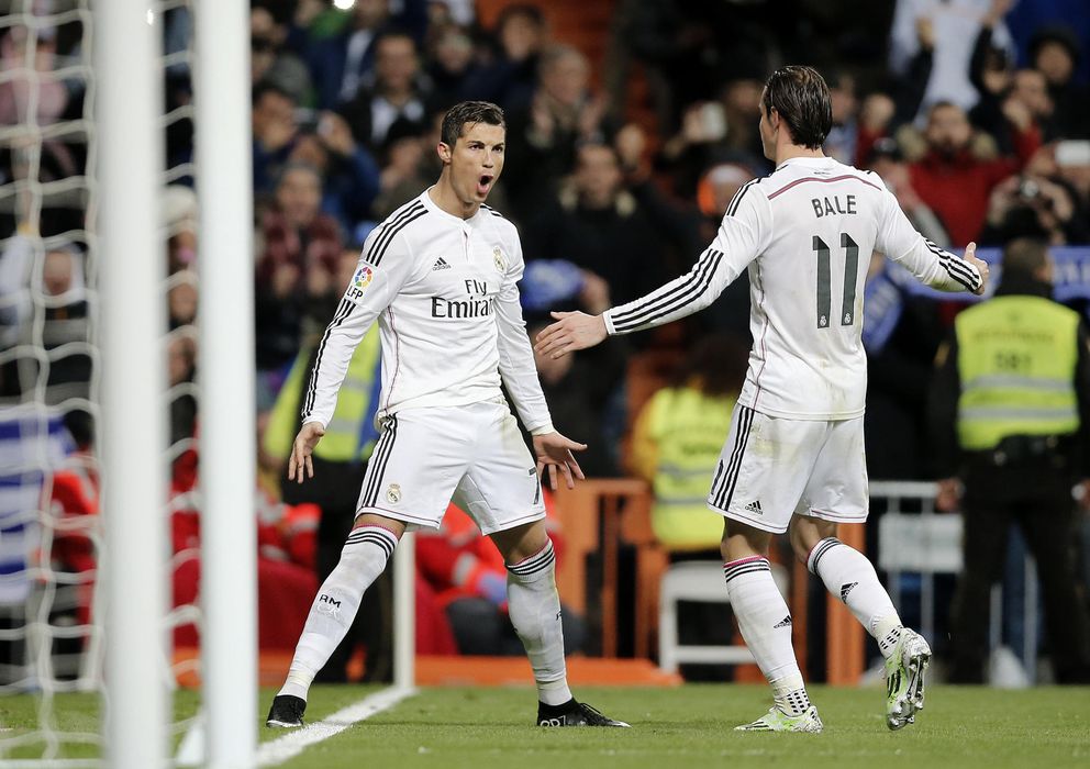 Foto: Ronaldo y Bale celebrando un gol del portugués.