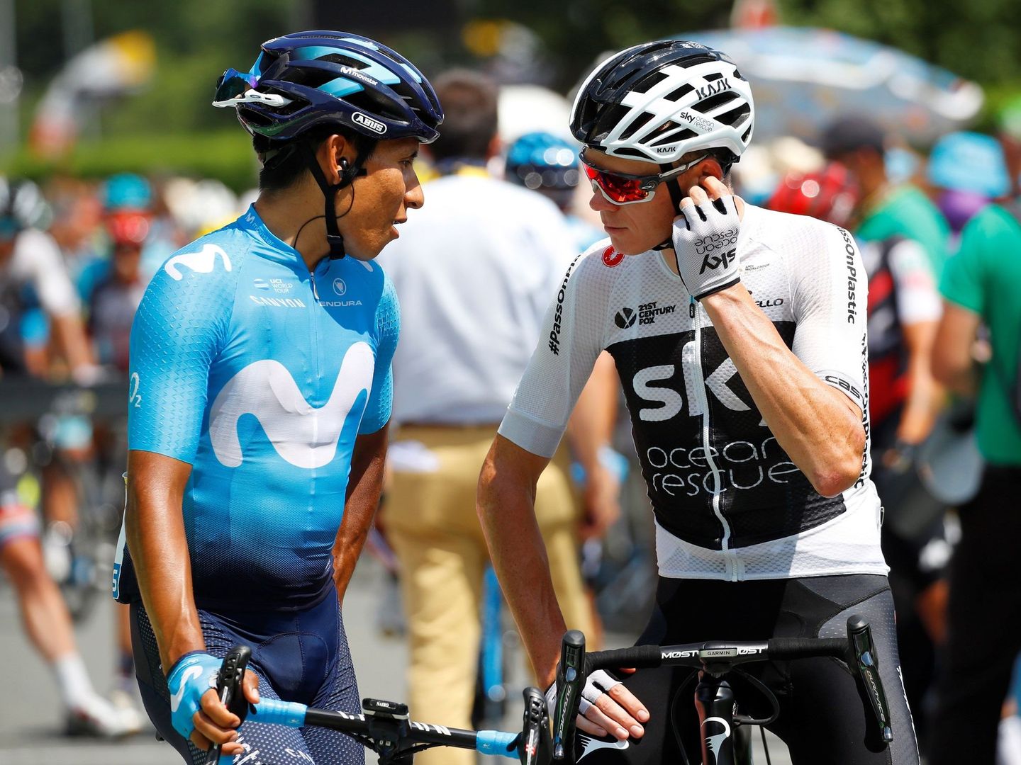 Nairo Quintana y Chris Froome, durante el pasado Tour de Francia. (EFE)