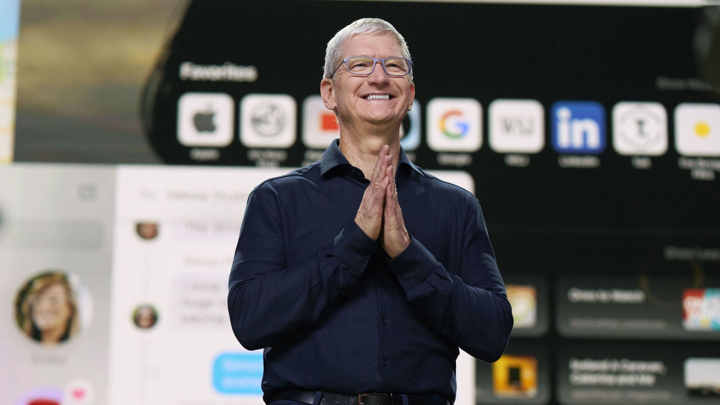 Tim Cook, CEO de Apple, en una imagen de archivo.Foto: Reuters.