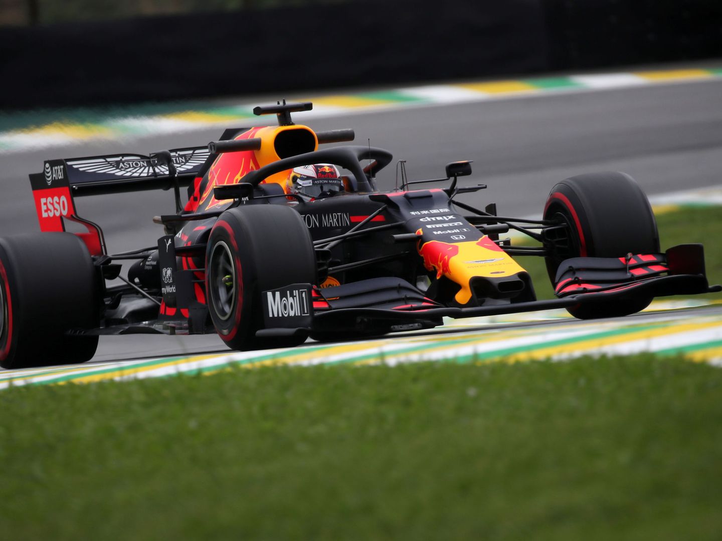 Verstappen durante los entrenamientos del Gran Premio de Brasil. (Reuters)