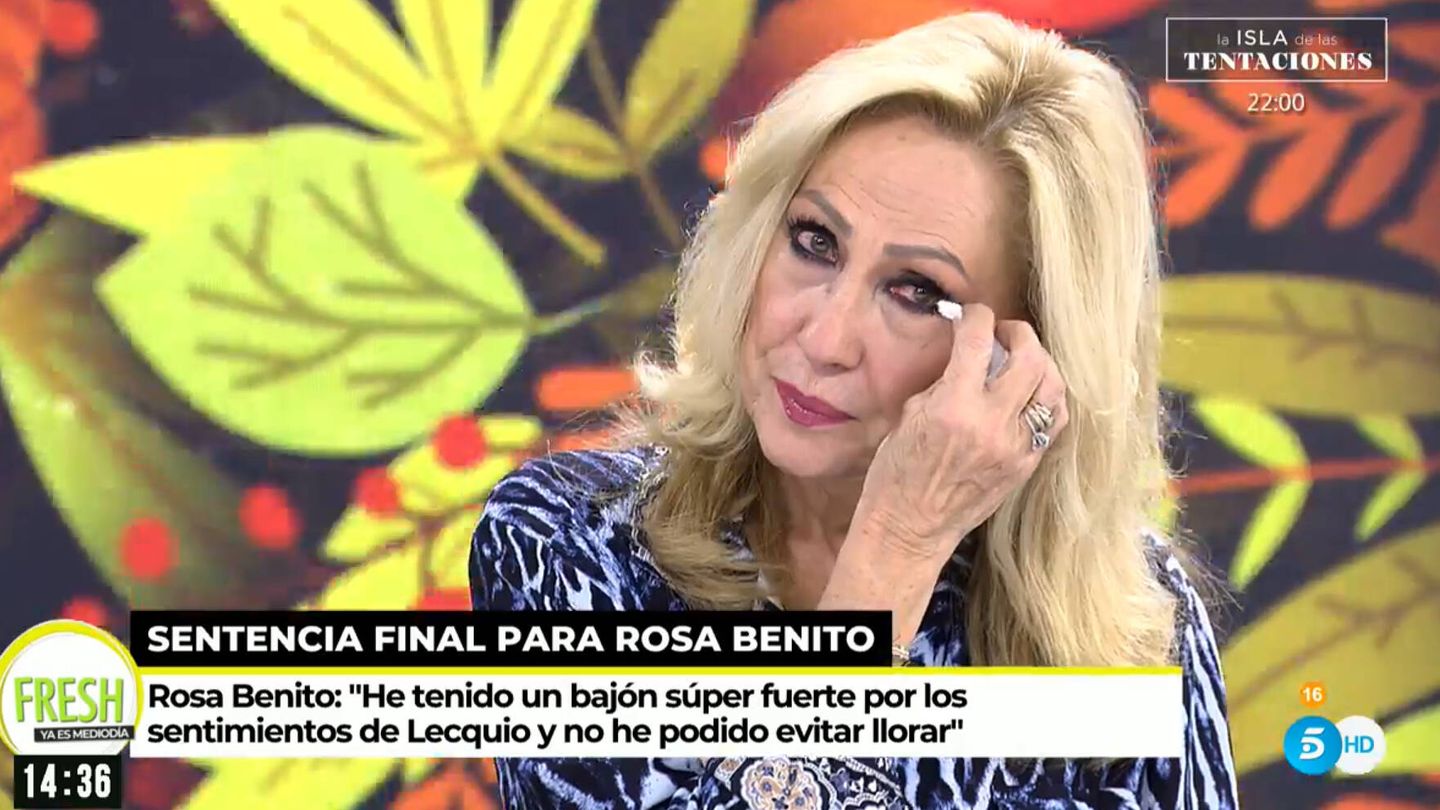 Rosa Benito, en 'Ya es mediodía'. (Telecinco)